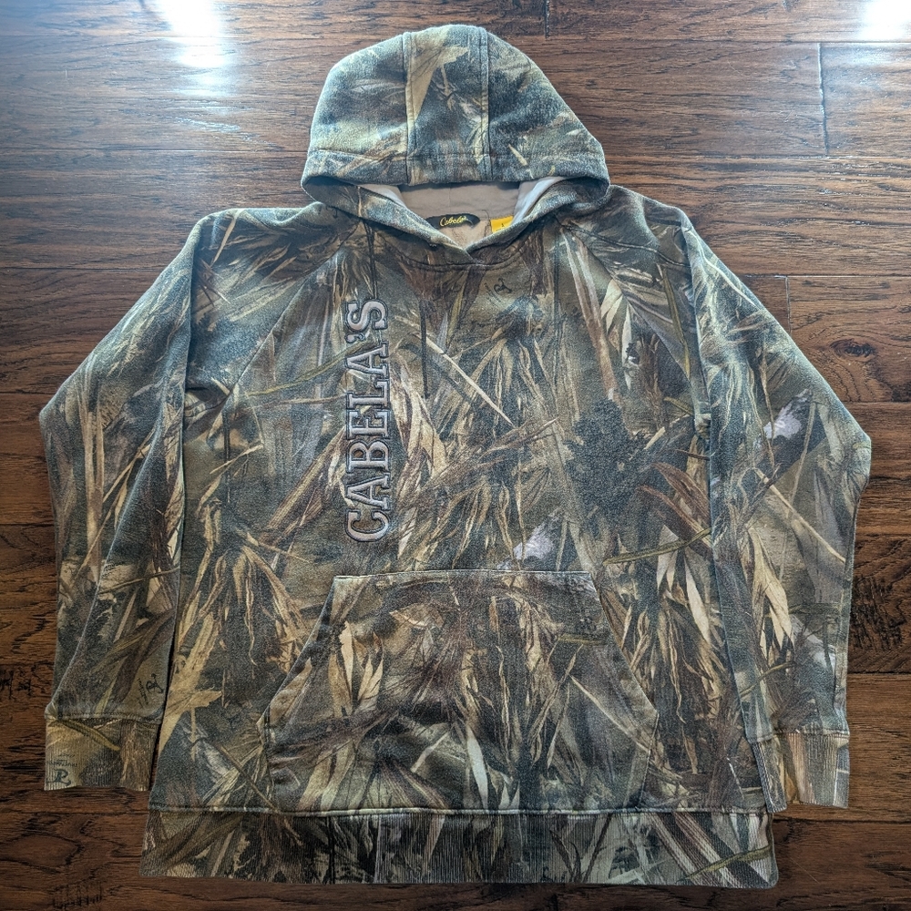 Cabela's Camouflage Hoodie Size Large